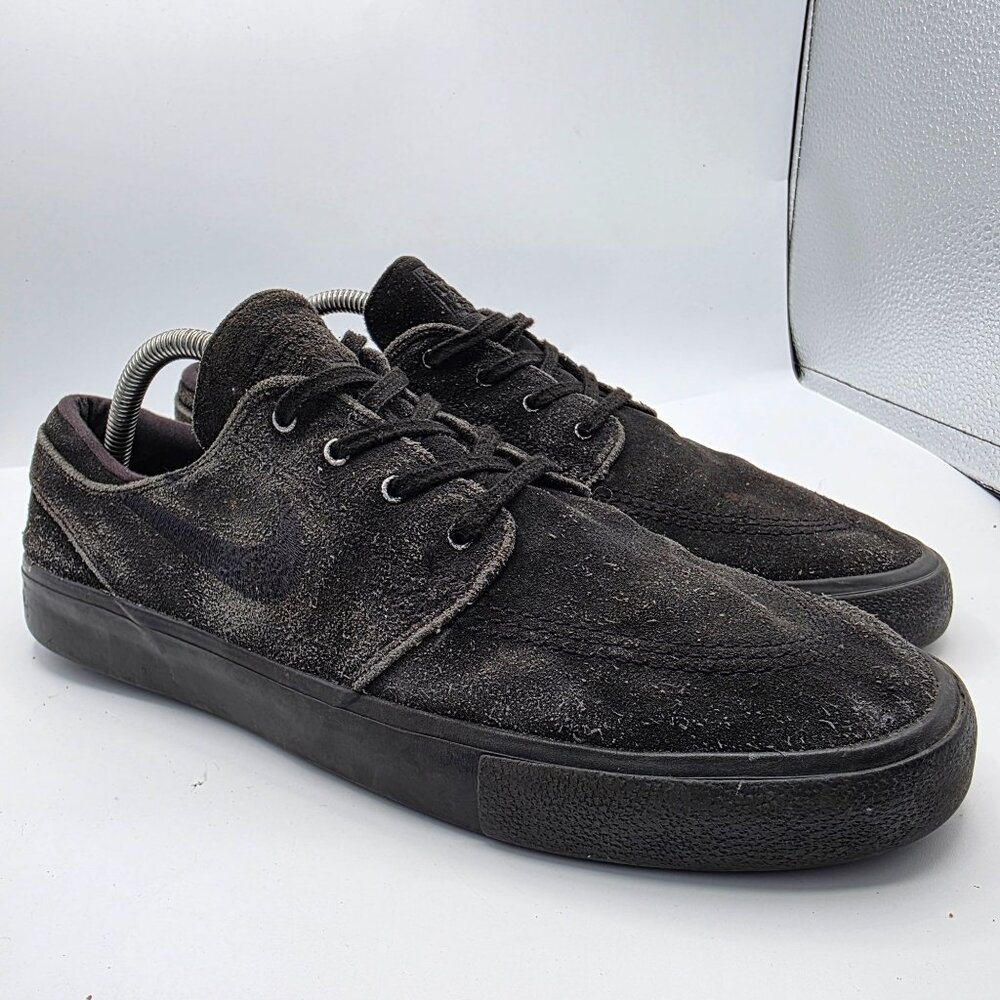 Nike SB Zoom Stefan Janoski Mens Size 10 Triple Black Sneaker Shoes Casual Walk
